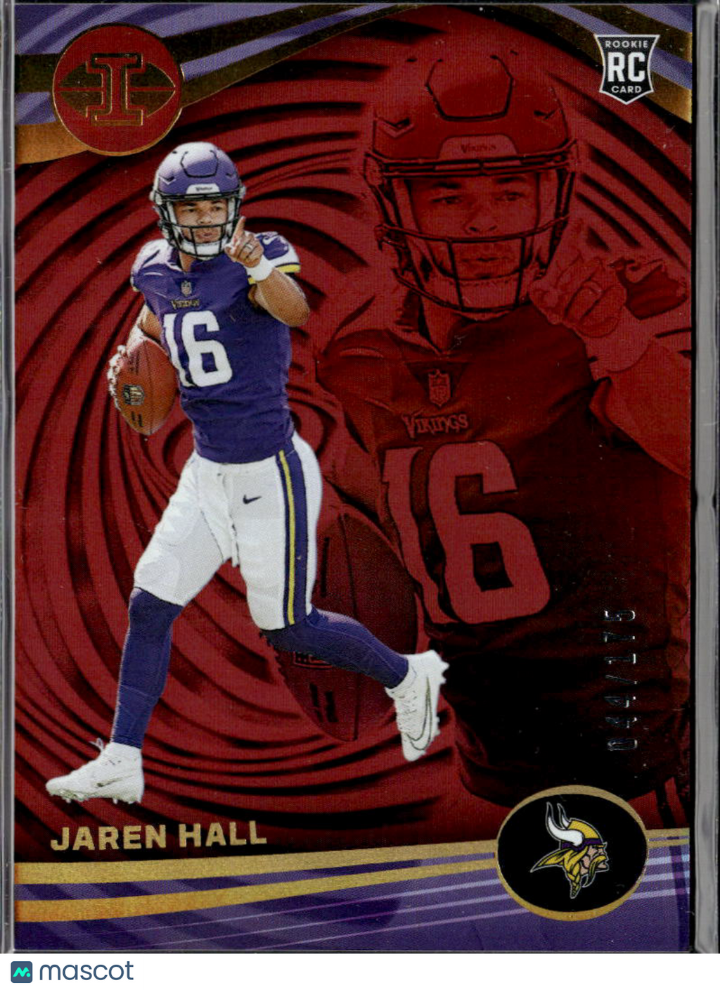 Jaren Hall 2024 Illusions Red Rookie RC 44/175 Minnesota Vikings