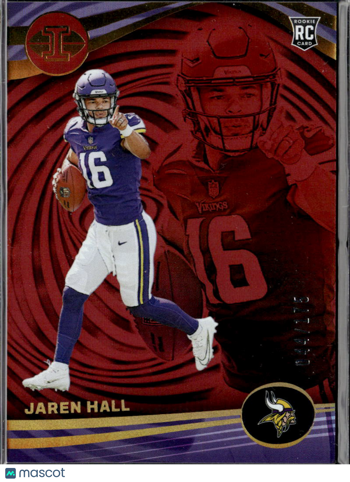 Jaren Hall 2024 Illusions Red Rookie RC 44/175 Minnesota Vikings