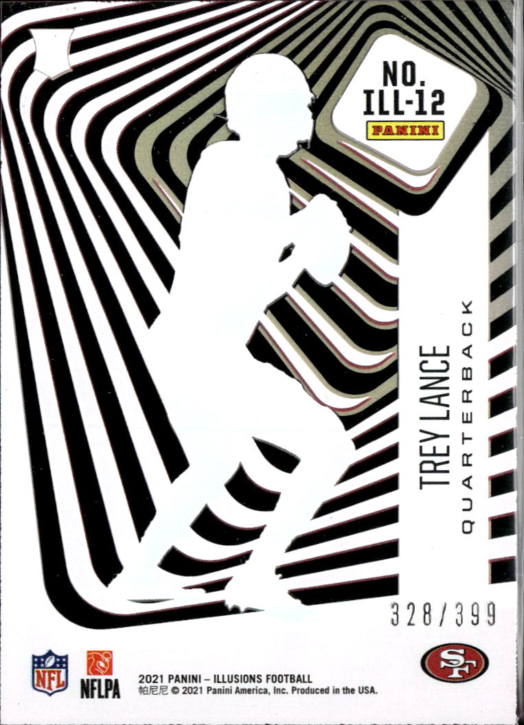 Trey Lance 2021 Illusions Illusionists Rookie RC 328/399 San Francisco 49ers