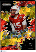 Dylan Raiola 2025 Prizm Draft Instant Impact GOLD Ice RC Nebraska Cornhuskers