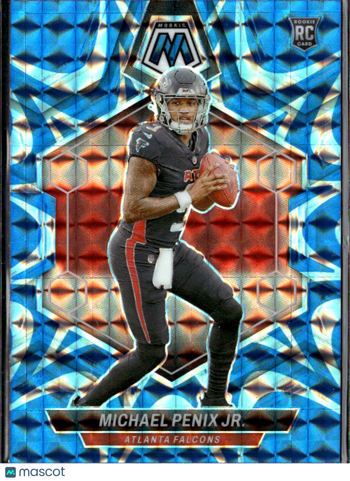 Michael Penix Jr. 2024 Mosaic RC Blue Reactive Atlanta Falcons