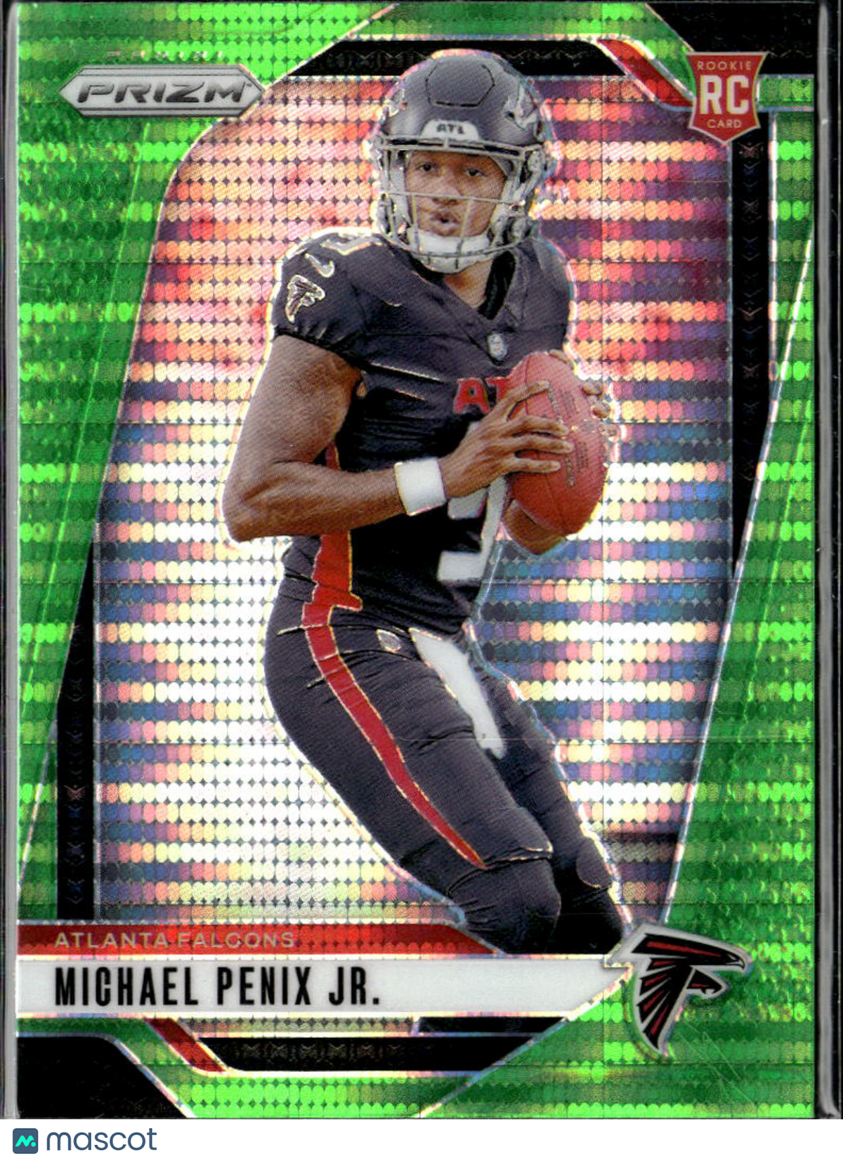 Michael Penix Jr. 2024 Prizm RC Green Pulsar Atlanta Falcons