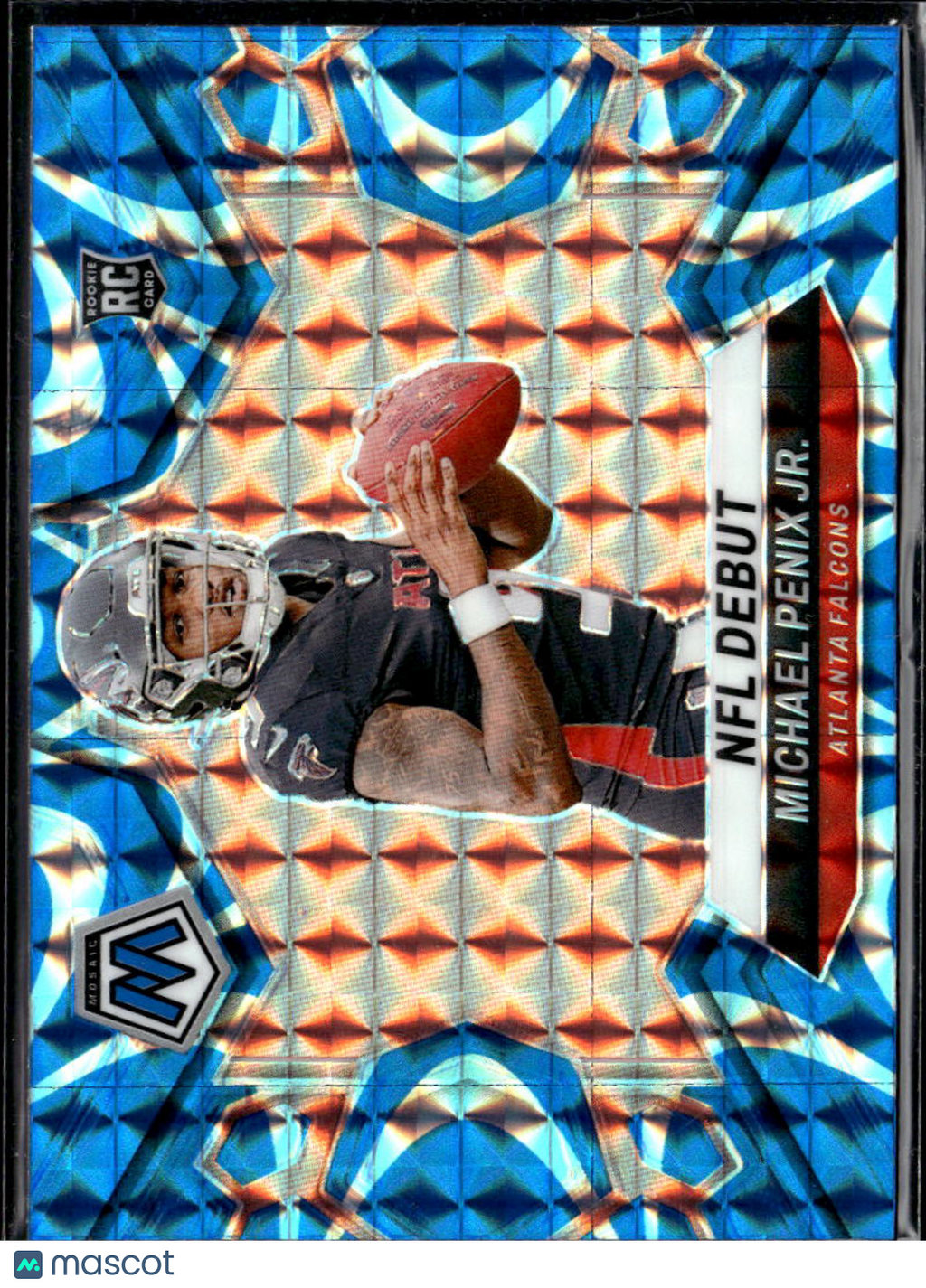 Michael Penix Jr. 2024 Mosaic RC Blue Reactive Atlanta Falcons