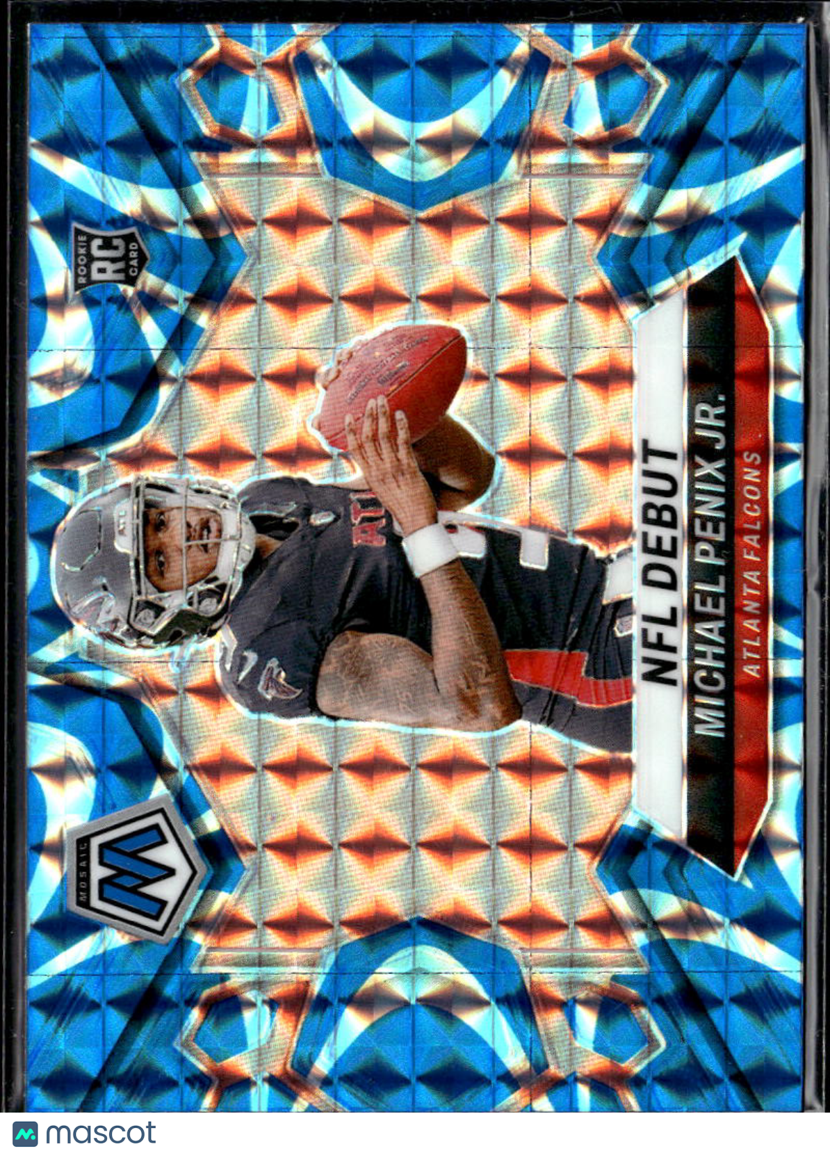 Michael Penix Jr. 2024 Mosaic RC Blue Reactive Atlanta Falcons