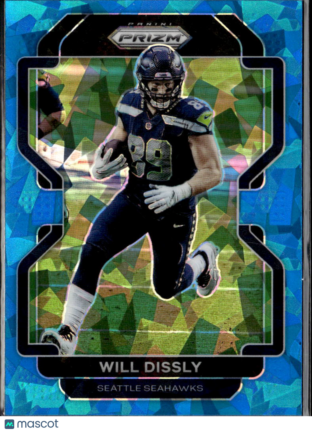 Will Dissly 2021 Prizm Blue Ice Prizm 45/99 Seattle Seahawks