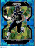 Will Dissly 2021 Prizm Blue Ice Prizm 45/99 Seattle Seahawks