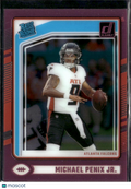 Michael Penix Jr. 2024 Clearly Donruss Rated Rookie Pink RC Atlanta Falcons