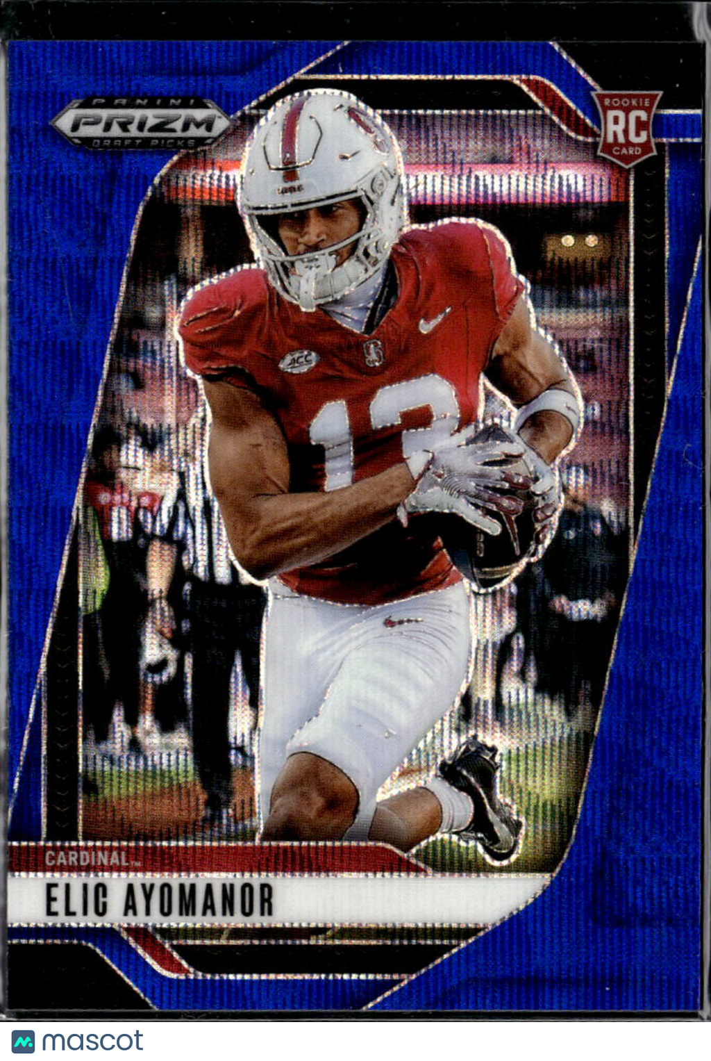 Elic Ayomanor 2025 Prizm Draft Picks RC Blue Wave 279/299 Stanford Titans