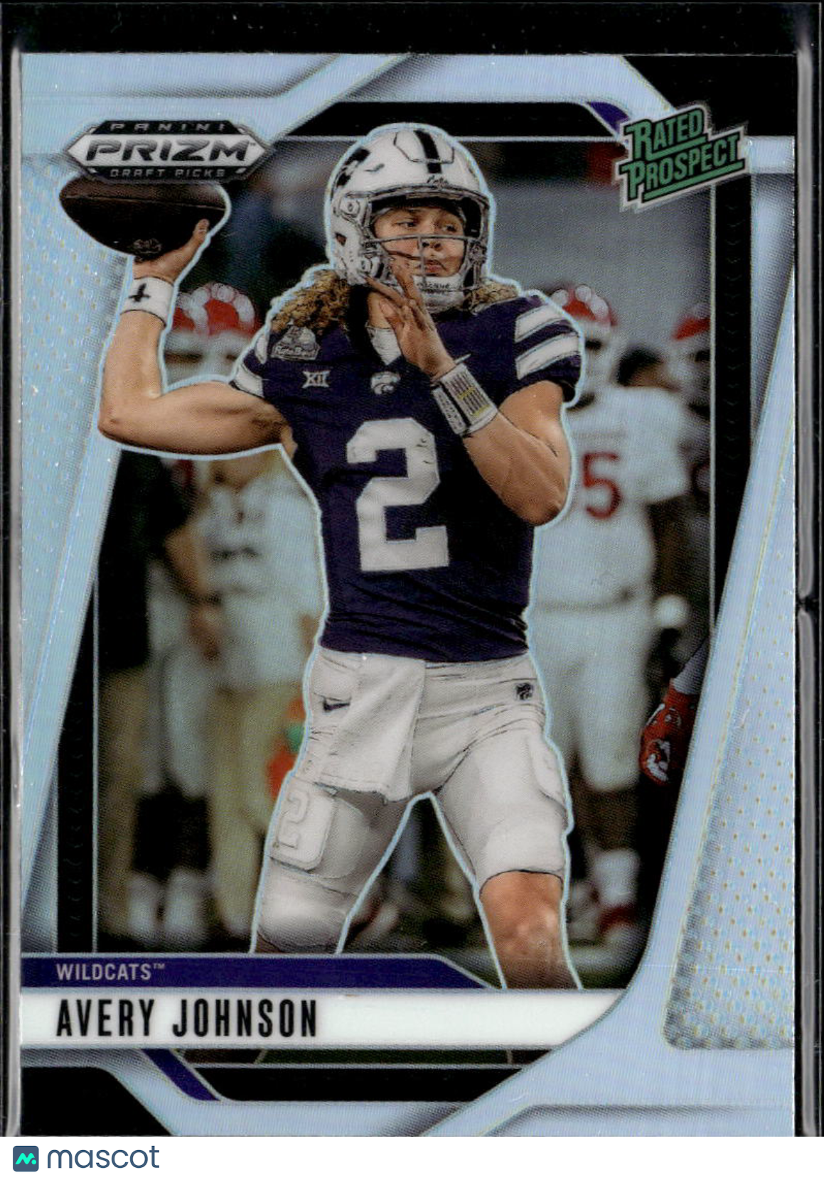 Avery Johnson 2025 Prizm Draft Silver Prizm Rookie RC Kansas State Wildcats