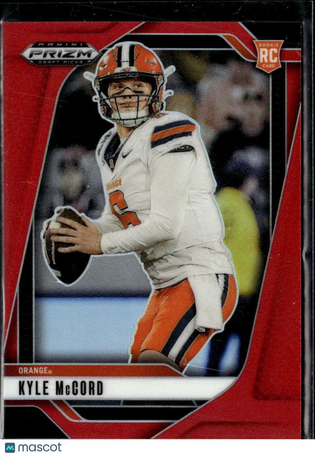 Kyle McCord 2025 Prizm Draft Picks RC Red Prizm /399 Syracuse Eagles