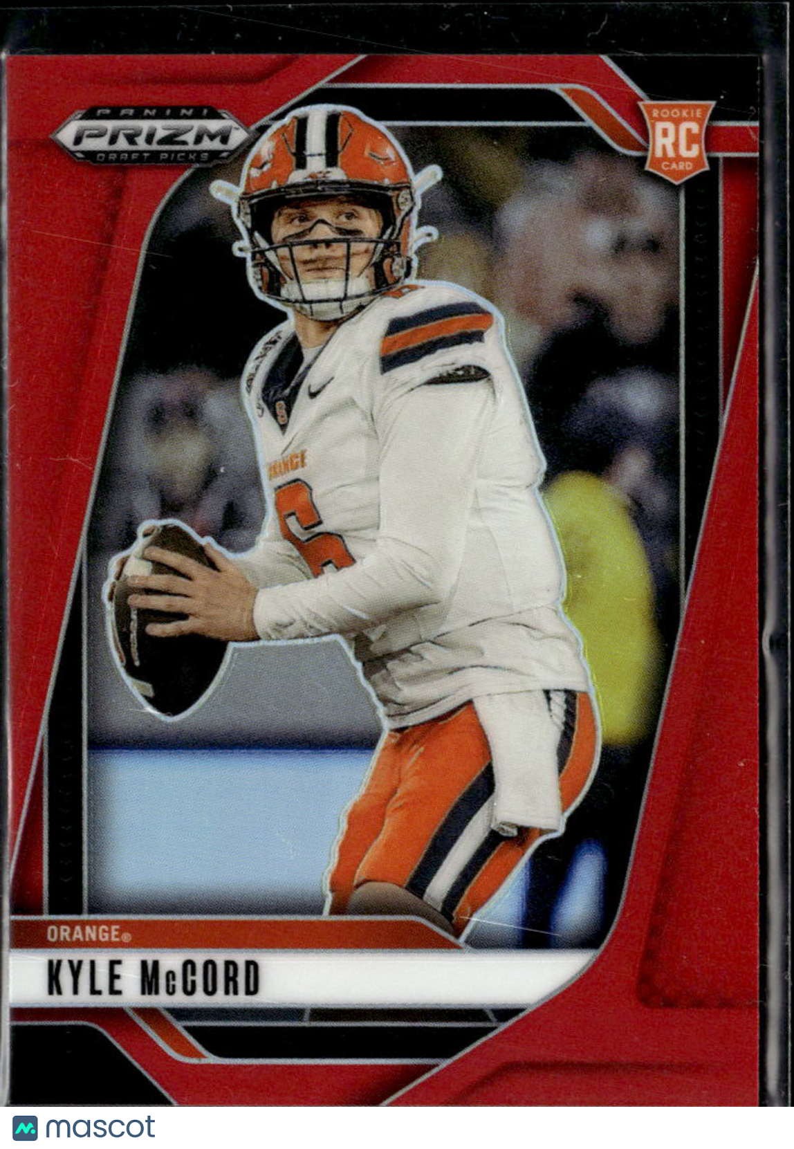 Kyle McCord 2025 Prizm Draft Picks RC Red Prizm /399 Syracuse Eagles