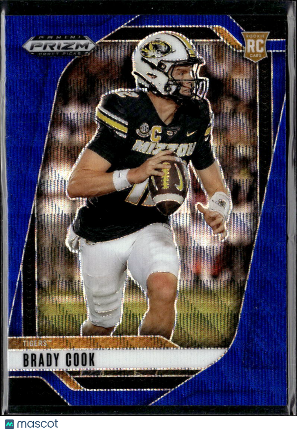 Brady Cook 2025 Prizm Draft Picks RC Blue Wave /299 Missouri Tigers