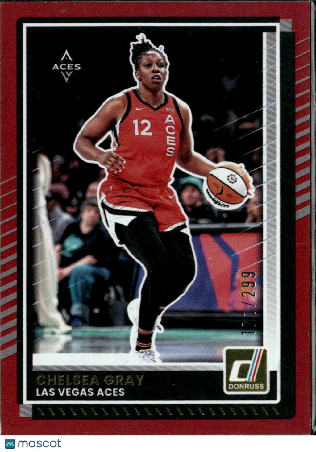 Chelsea Gray 2025 Donruss Red 171/299 Las Vegas Aces