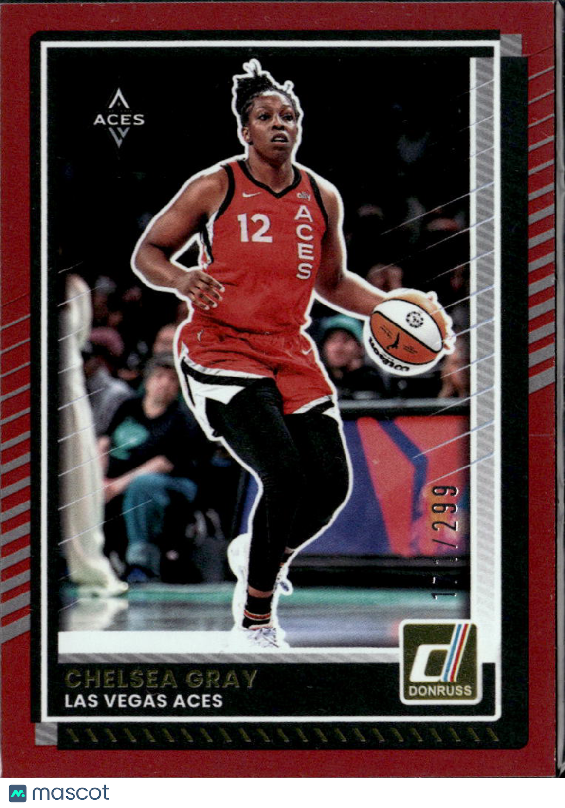 Chelsea Gray 2025 Donruss Red 171/299 Las Vegas Aces