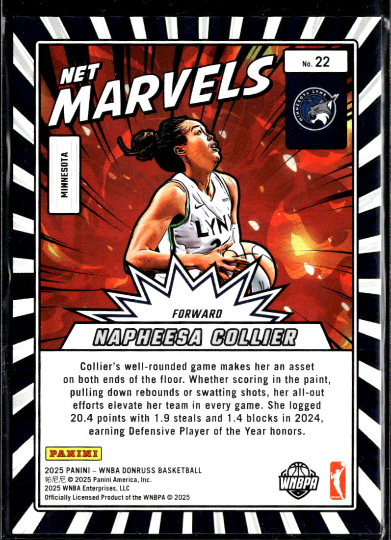 Napheesa Collier 2025 Donruss Net Marvels 11/399 Minnesota Lynx