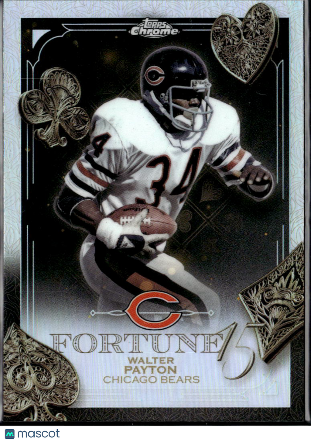 Walter Payton 2025 Topps Chrome Fortune 15 Refractor Chicago Bears