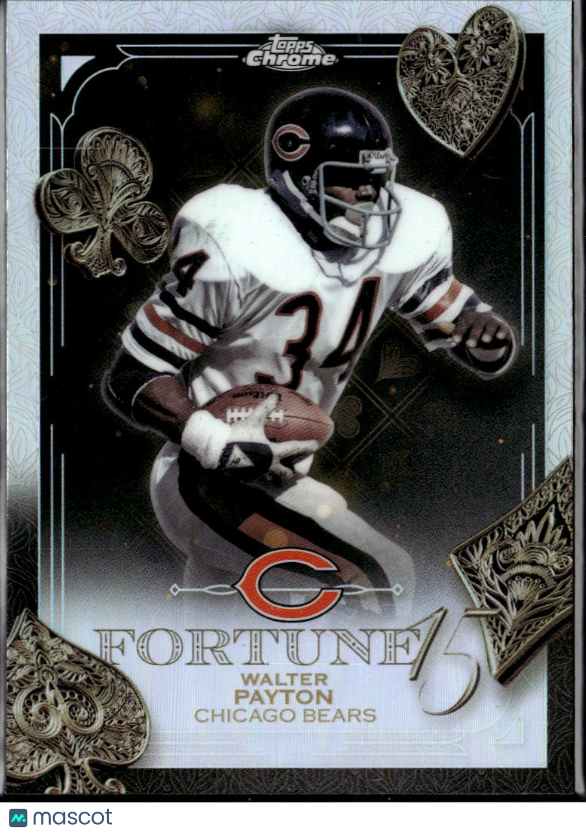 Walter Payton 2025 Topps Chrome Fortune 15 Refractor Chicago Bears