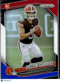 Dillon Gabriel 2025 Prizm Red White & Blue Rookie RC Cleveland Browns
