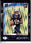Joe Milton III 2024 Optic Rated Rookie Purple Shock New England Patriots