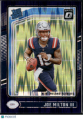 Joe Milton III 2024 Optic Rated Rookie Purple Shock New England Patriots