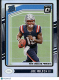 Joe Milton III 2024 Optic Rated Rookie Holo New England Patriots