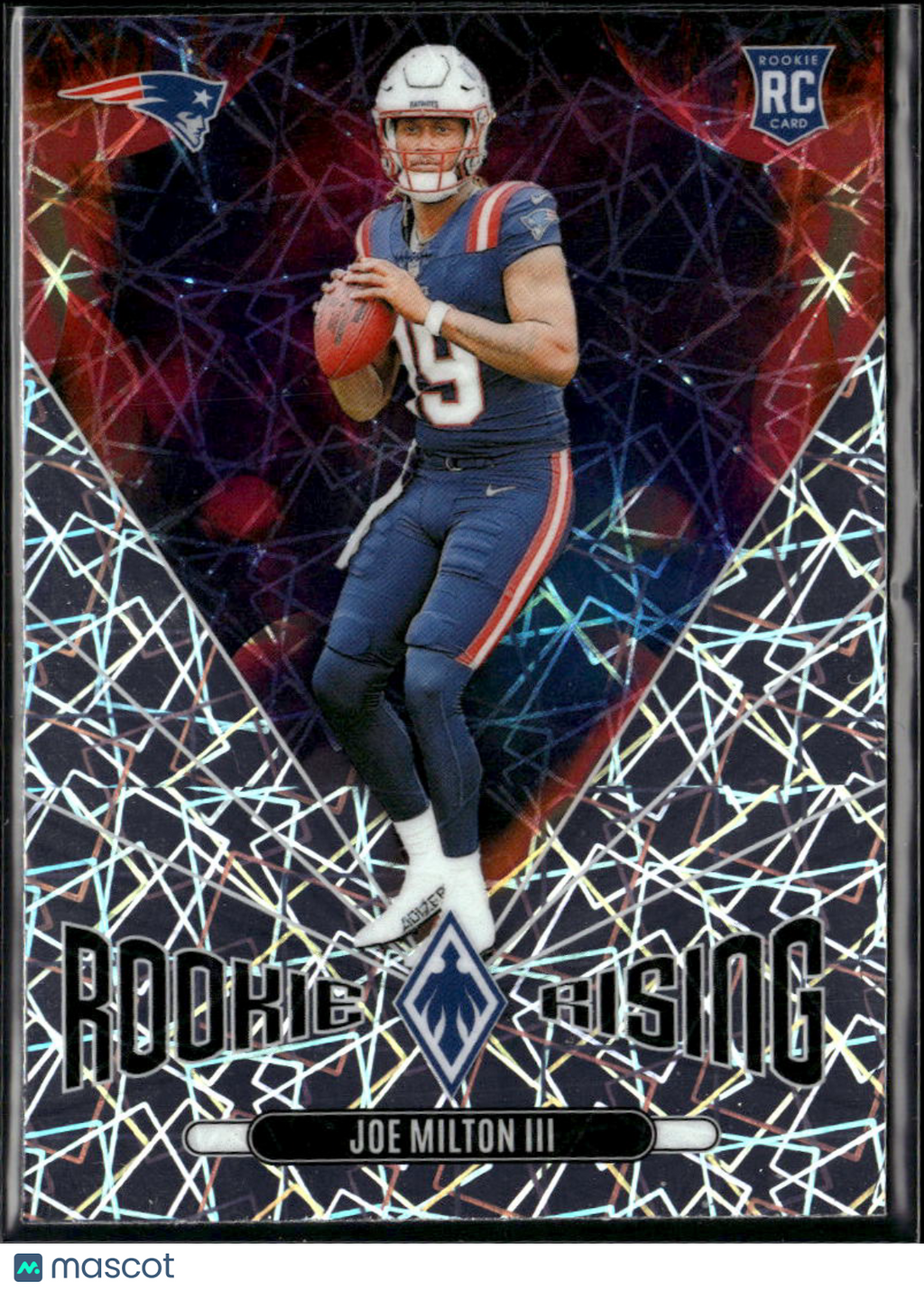 Joe Milton III 2025 Phoenix Rookie Rising Lazer RC New England Patriots