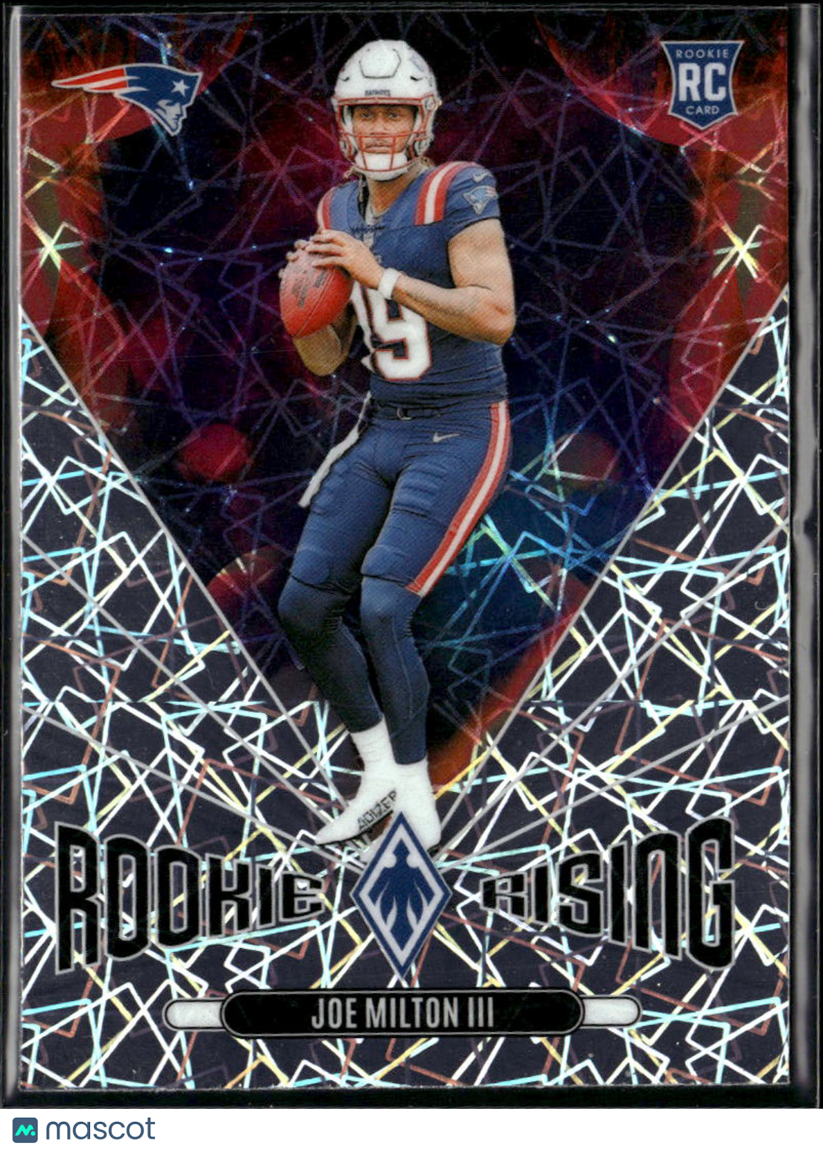 Joe Milton III 2025 Phoenix Rookie Rising Lazer RC New England Patriots