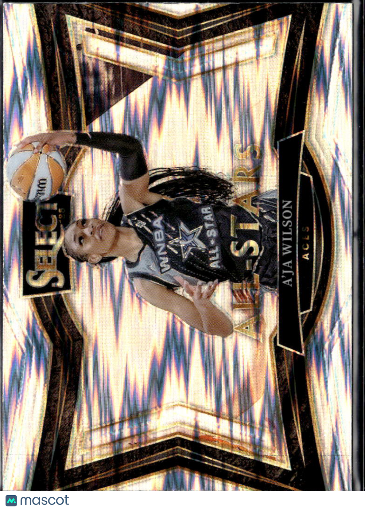 A'ja Wilson 2025 Panini Select WNBA Shock Prizm Las Vegas Aces