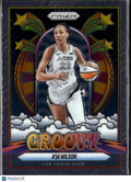 A'ja Wilson 2025 Panini Prizm Groovy Las Vegas Aces