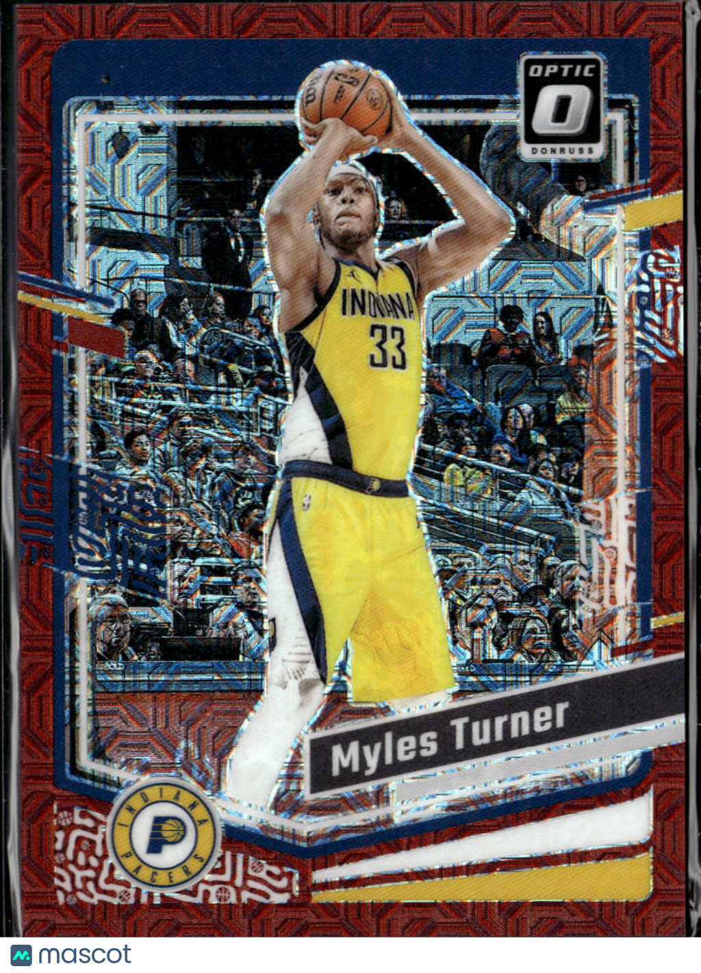 Myles Turner 2023-24 Optic Red Choice Prizm 52/88 Indiana Pacers