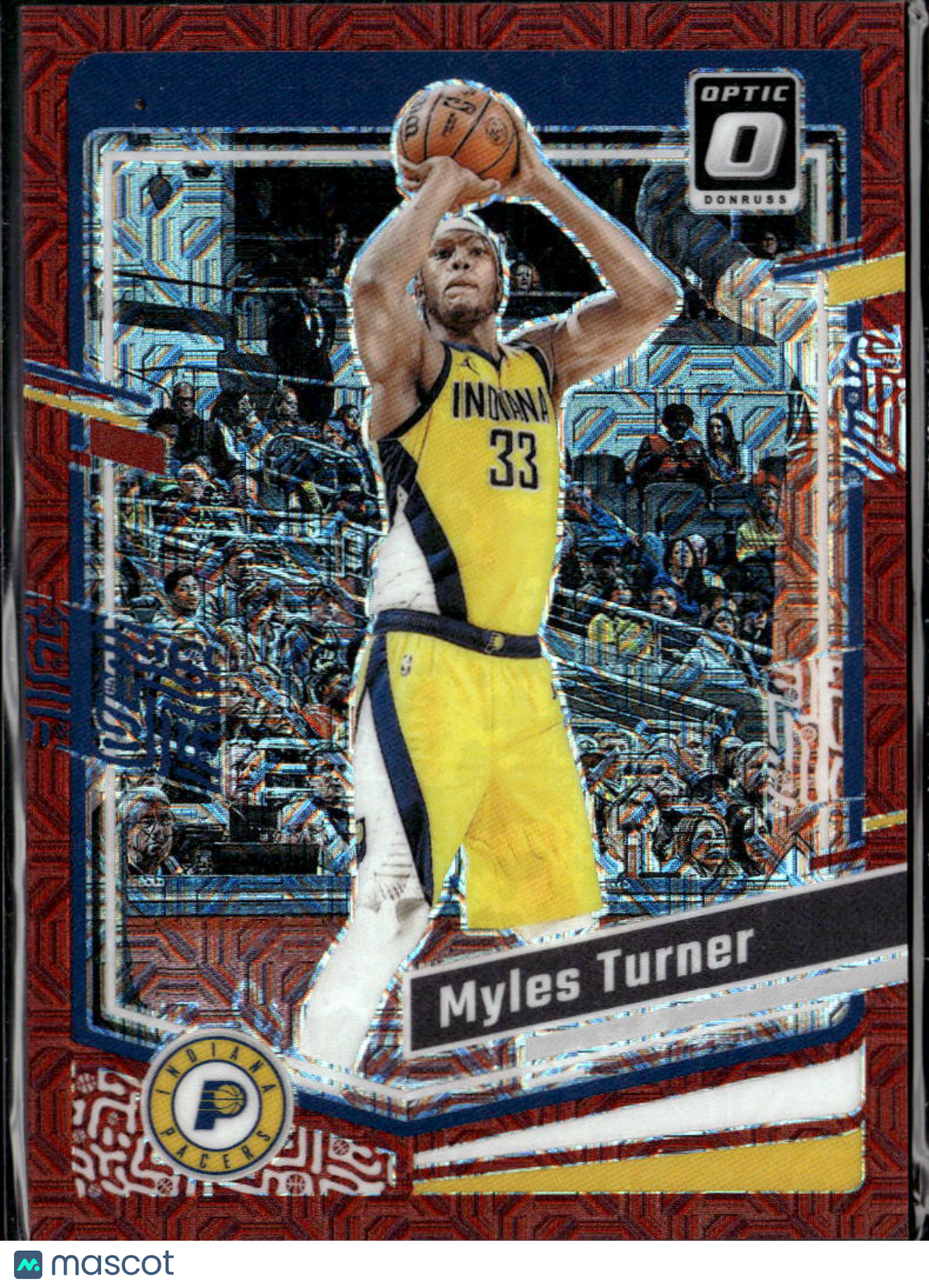 Myles Turner 2023-24 Optic Red Choice Prizm 52/88 Indiana Pacers