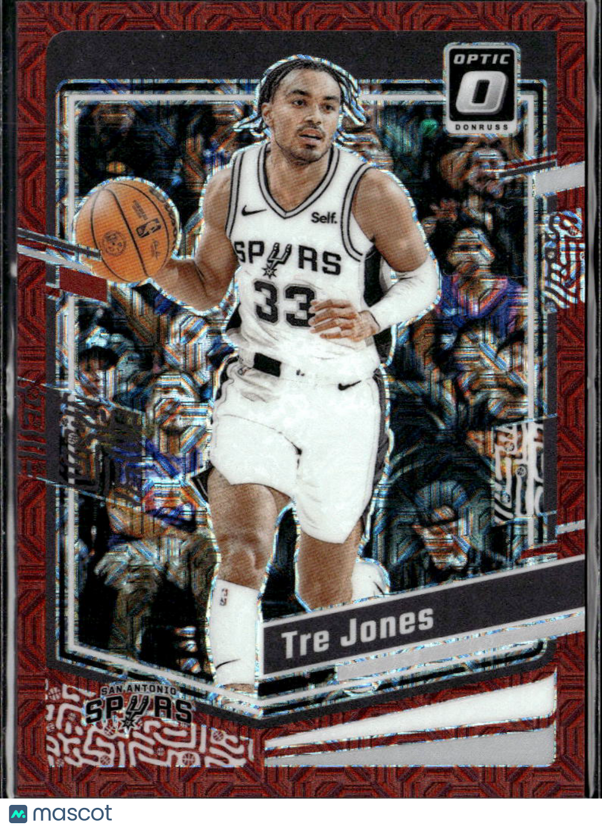 Tre Jones 2023-24 Optic Red Choice 17/88 San Antonio Spurs