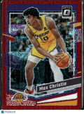 Max Christie 2023-24 Optic Red Choice Prizm 71/88 Los Angeles Lakers