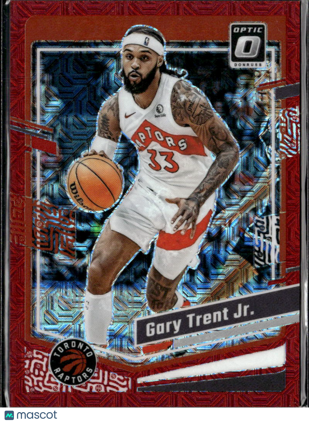 Gary Trent Jr. 2023-24 Optic Red Choice 19/88 Toronto Raptors