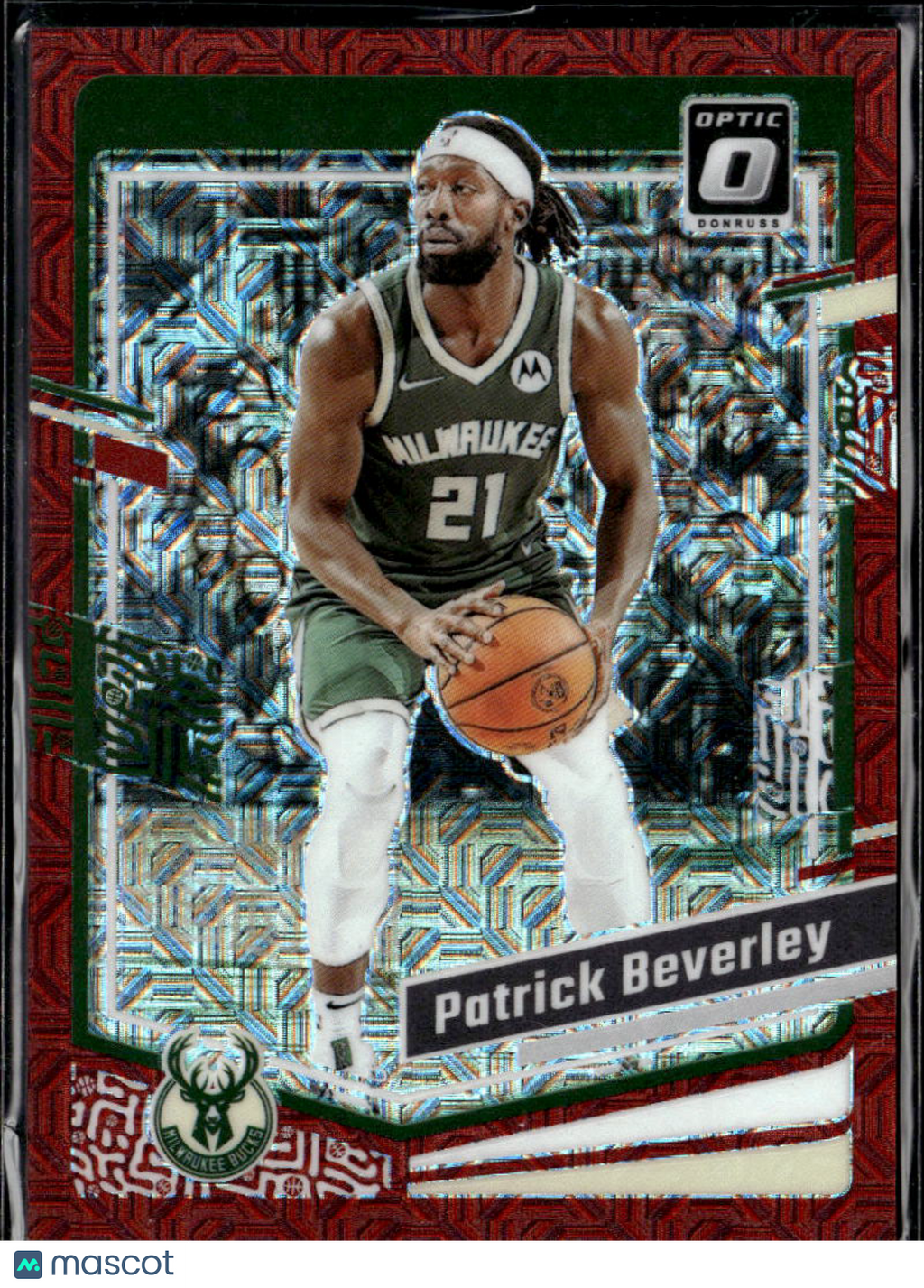 Patrick Beverley 2023-24 Optic Red Choice 35/88 Milwaukee Bucks