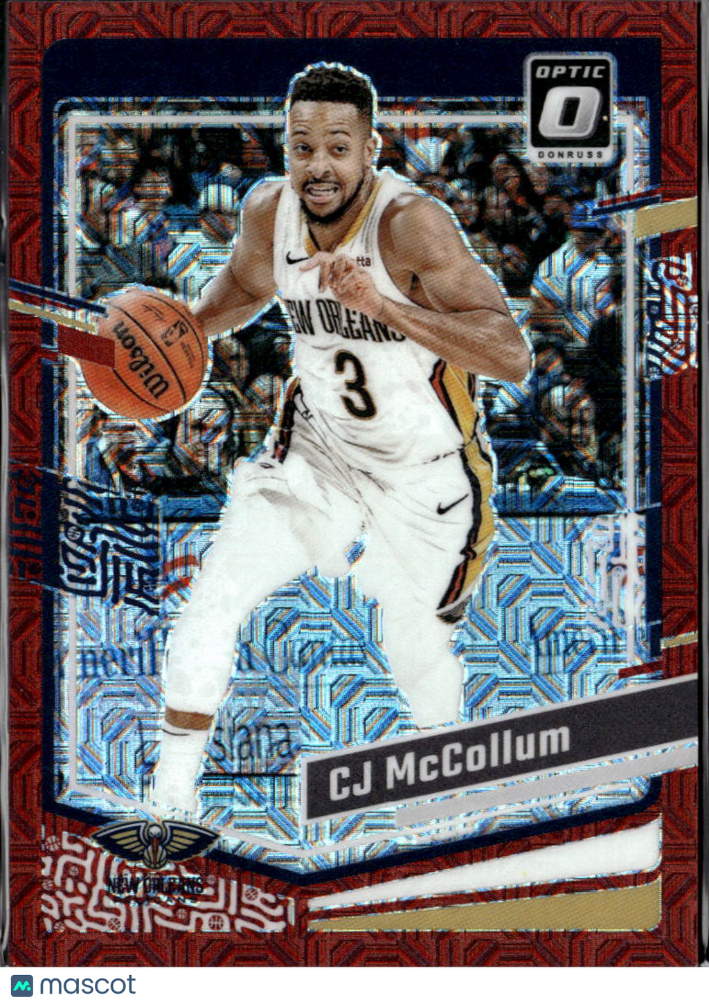 CJ McCollum 2023-24 Optic Red Choice 35/88 New Orleans Pelicans