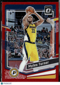 Myles Turner 2023-24 Optic Red Prizm 13/99 Indiana Pacers