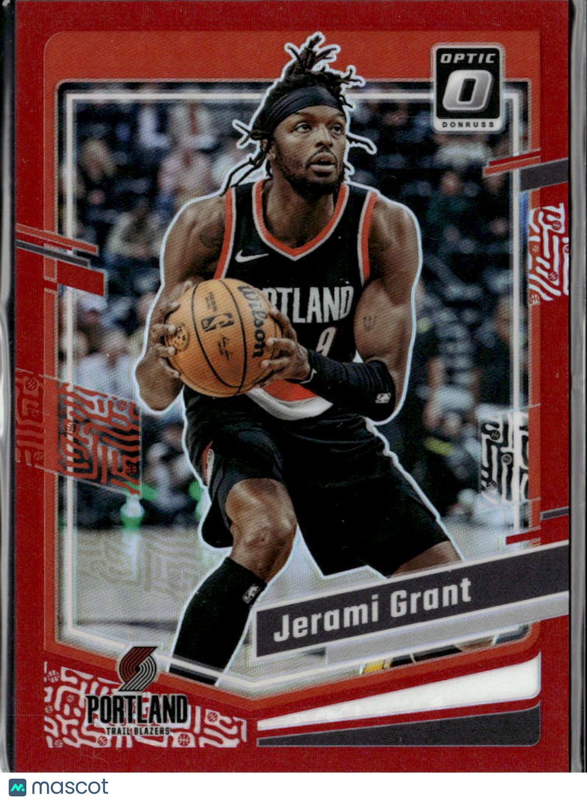 Jerami Grant 2023-24 Optic Red Prizm 84/99 Portland Trail Blazers