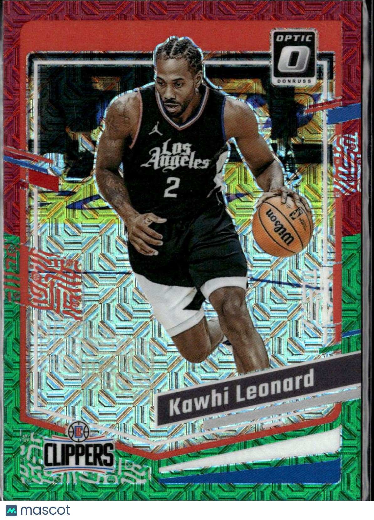 Kawhi Leonard 2023-24 Optic Red & Green Choice SSP Los Angeles Clippers
