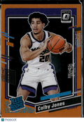 Colby Jones 2023-24 Optic Rated Rookie Orange Prizm 75/199 Sacramento Kings