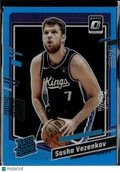 Sasha Vezenkov 2023-24 Optic Rated Rookie Aqua Prizm 238/249 Sacramento Kings