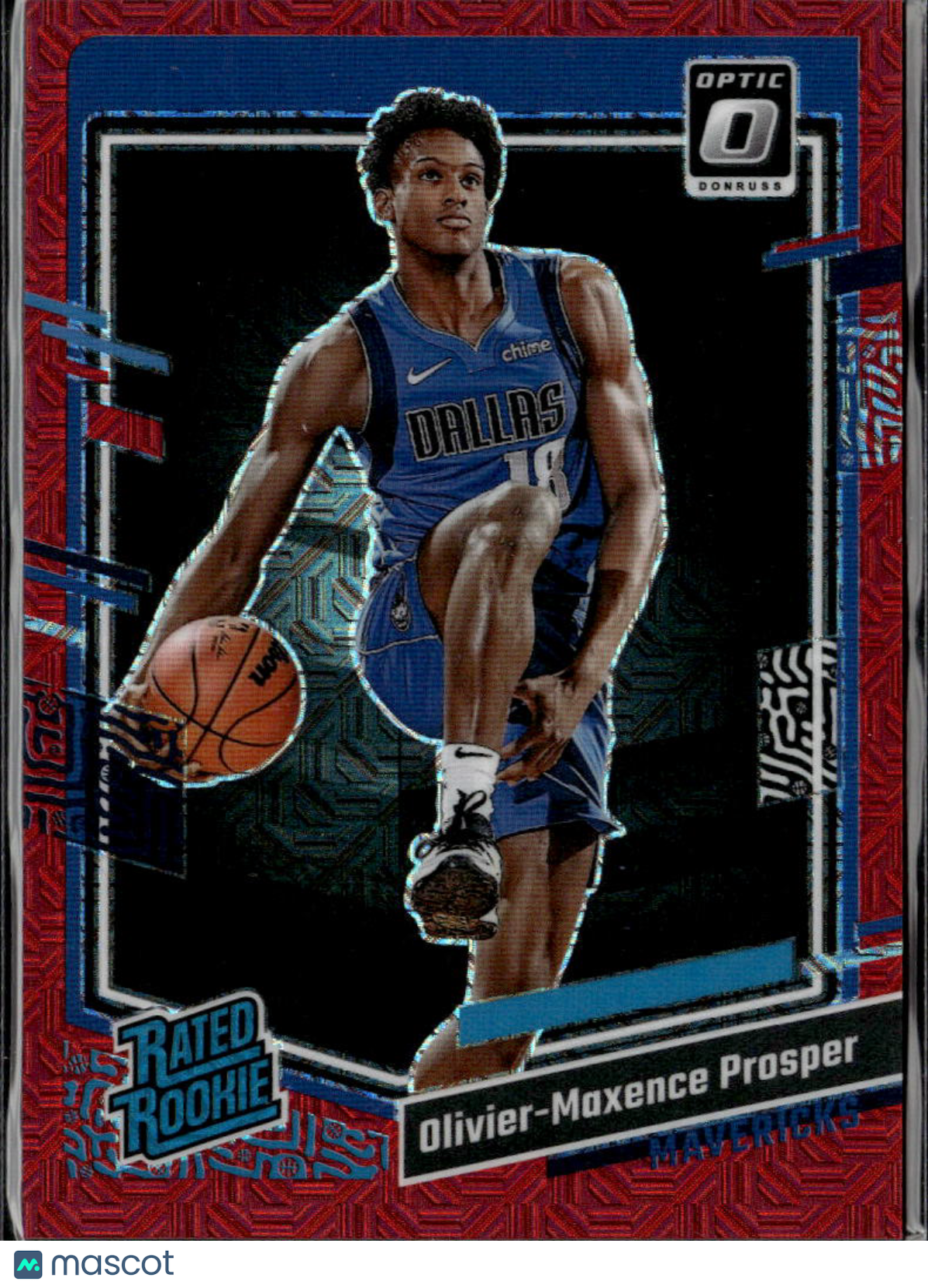 Olivier-Maxence Prosper 2023-24 Optic Rated Rookie Red Choice 15/88 Mavericks