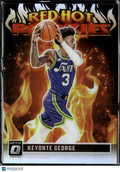 Keyonte George 2023-24 Optic Red Hot Rookies Holo RC Utah Jazz