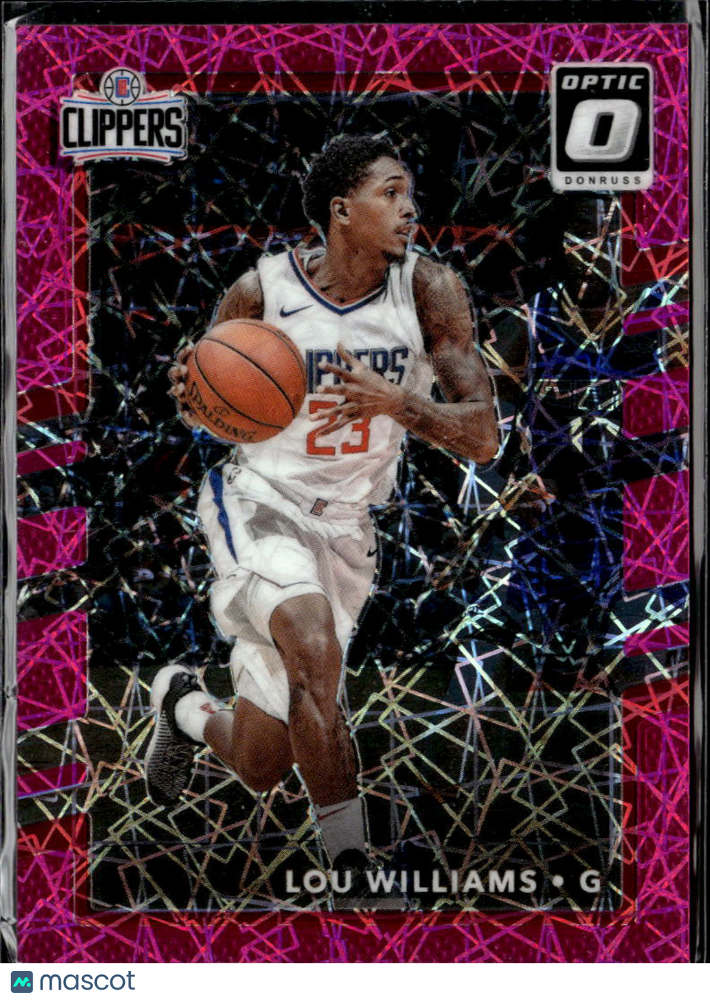 Lou Williams 2017-18 Optic Pink Velocity 42/79 Los Angeles Clippers