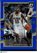 E'Twaun Moore 2017-18 Optic Blue 36/49 New Orleans Pelicans