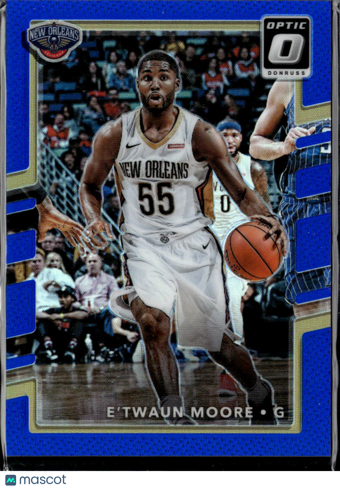 E'Twaun Moore 2017-18 Optic Blue 36/49 New Orleans Pelicans