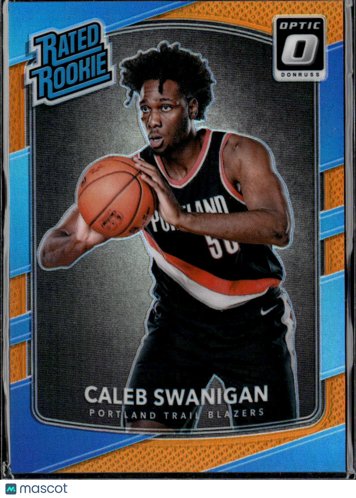 Caleb Swanigan 2017-18 Optic Orange Rated Rookie /199 Portland Trail Blazers