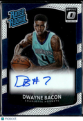 Dwayne Bacon 2017-18 Optic Auto Autograph Rated Rookie Charlotte Hornets