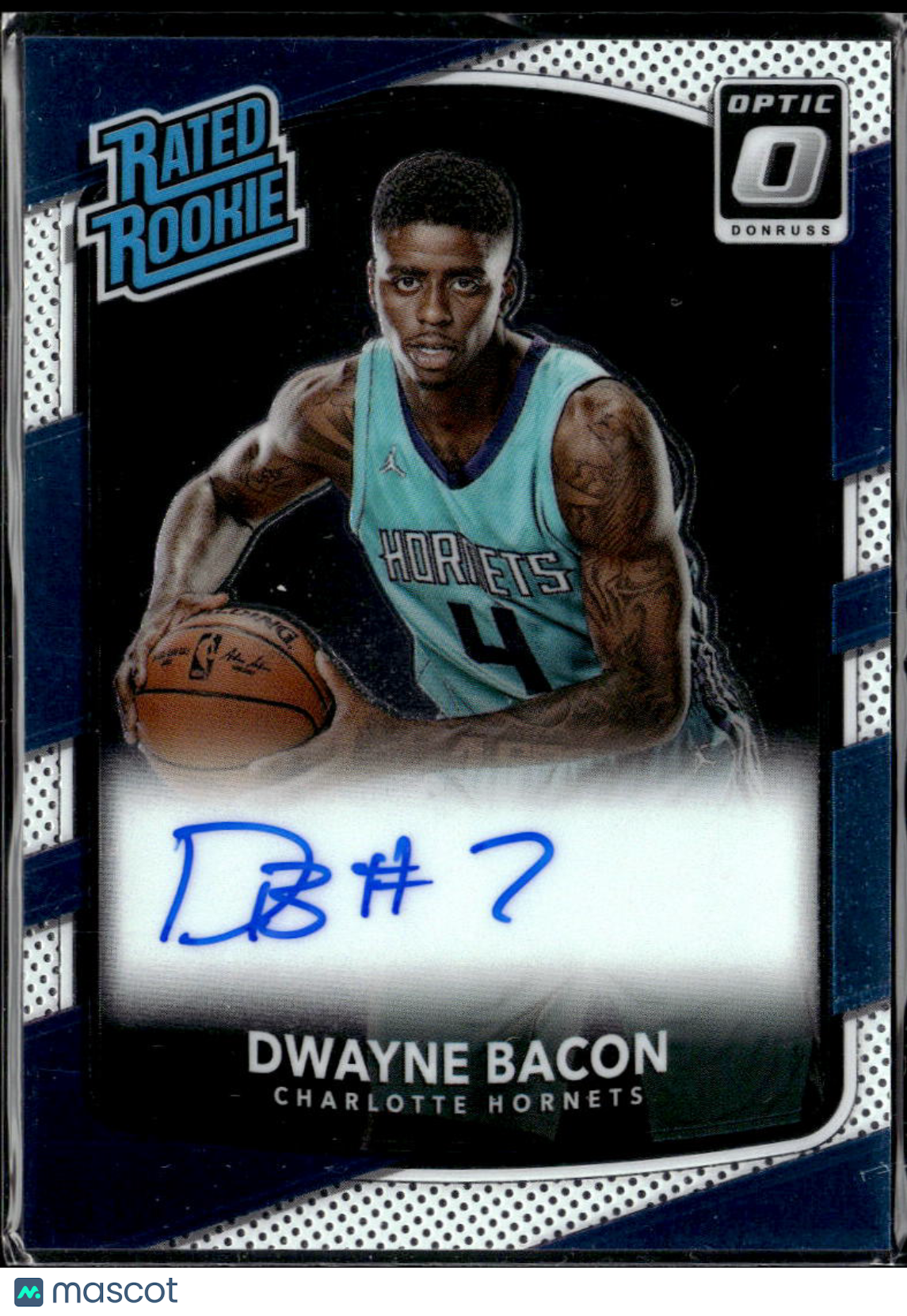 Dwayne Bacon 2017-18 Optic Auto Autograph Rated Rookie Charlotte Hornets