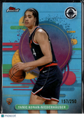 Yanic Konan-Niederhauser 2025 Topps Finest RC Light Blue Refractor /250 Clippers